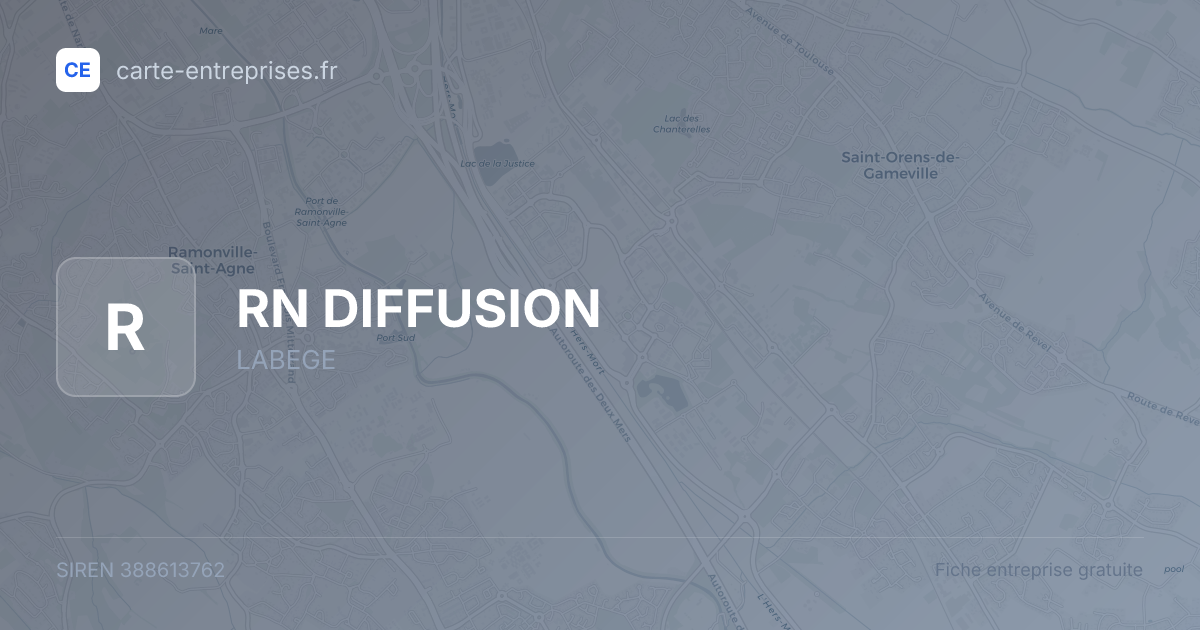 RN DIFFUSION — 388613762 — fiche entreprise