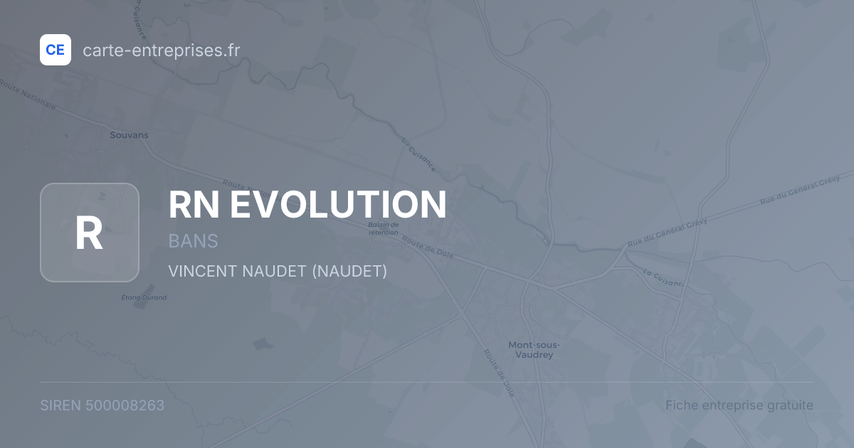 RN EVOLUTION — 500008263 — fiche entreprise
