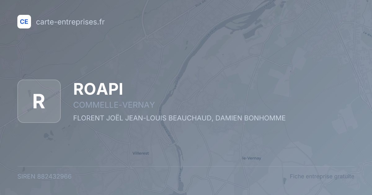 ROAPI — 882432966 — fiche entreprise