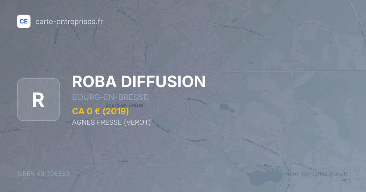 ROBA DIFFUSION — 491796330 — fiche entreprise