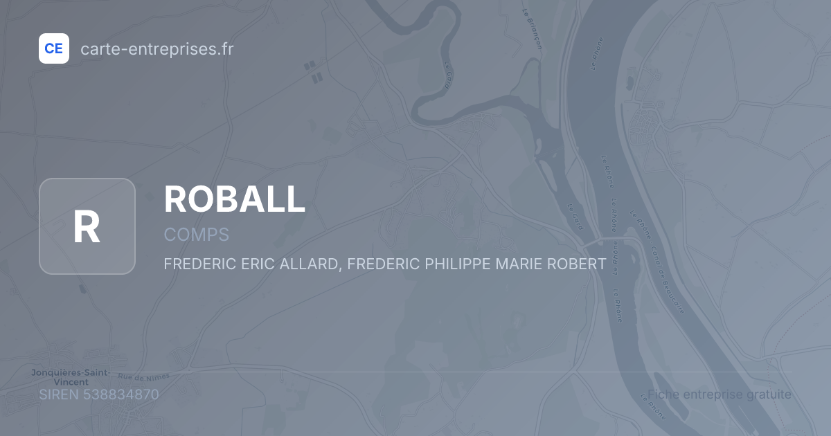 ROBALL — 538834870 — fiche entreprise