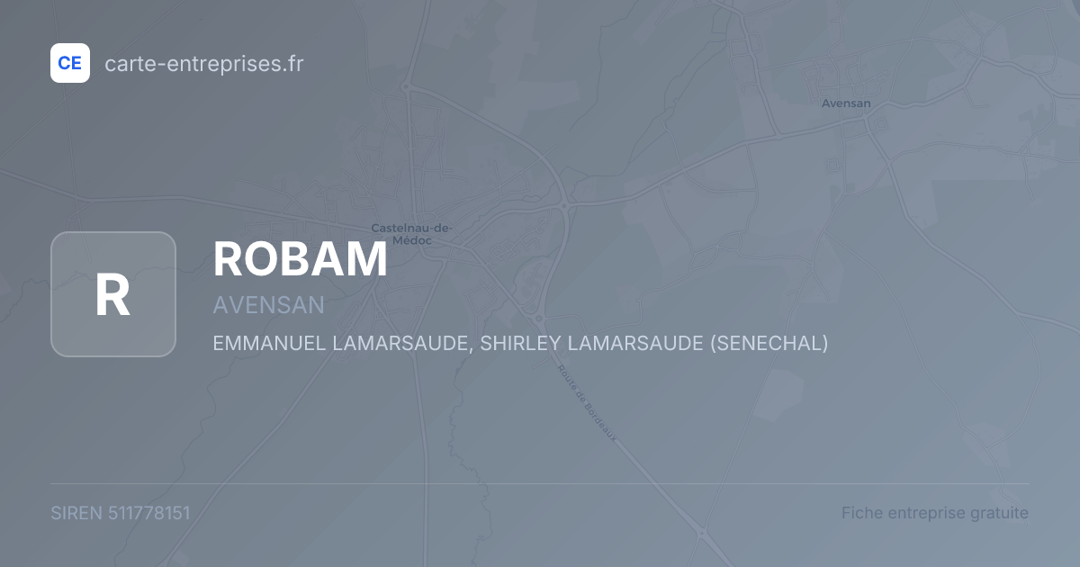 ROBAM — 511778151 — fiche entreprise
