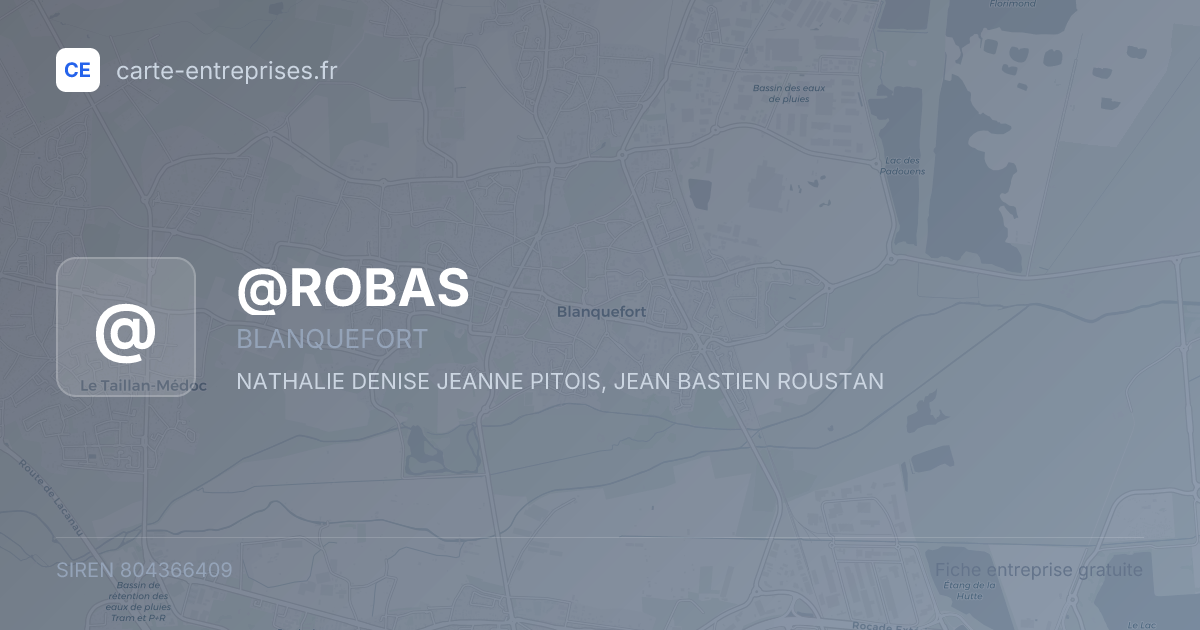 @ROBAS — 804366409 — fiche entreprise
