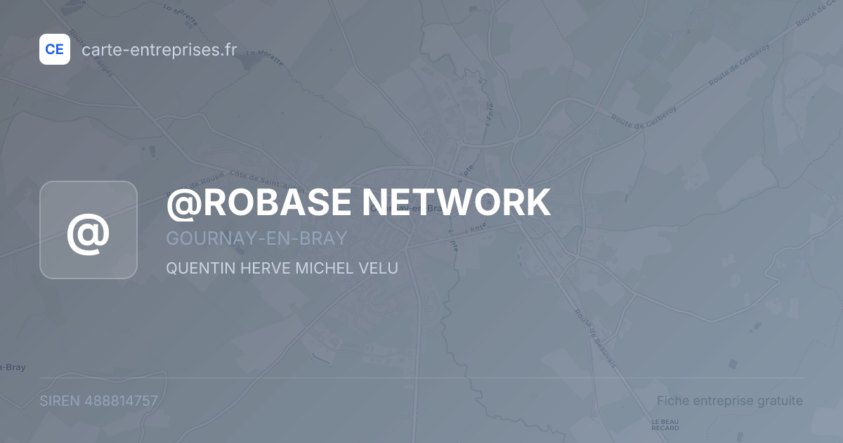 @ROBASE NETWORK — 488814757 — fiche entreprise