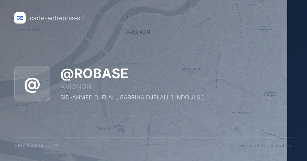 @ROBASE — 439472291 — fiche entreprise