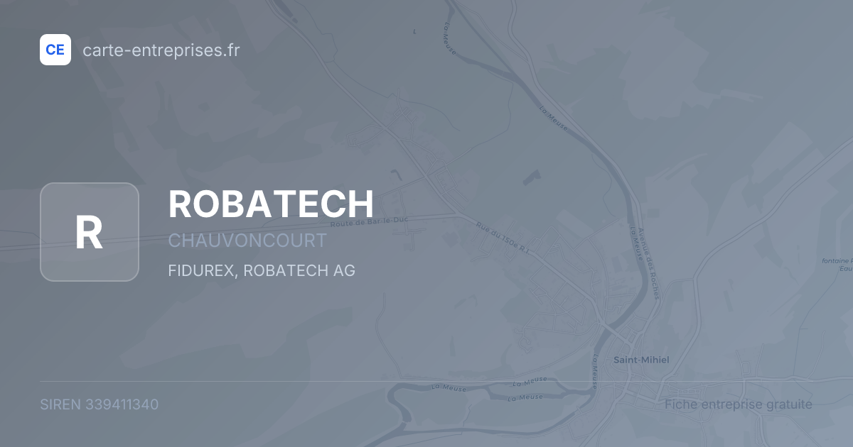 ROBATECH — 339411340 — fiche entreprise