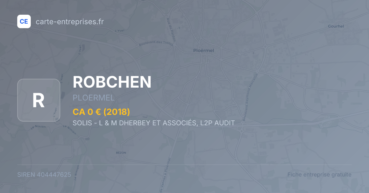 ROBCHEN — 404447625 — fiche entreprise
