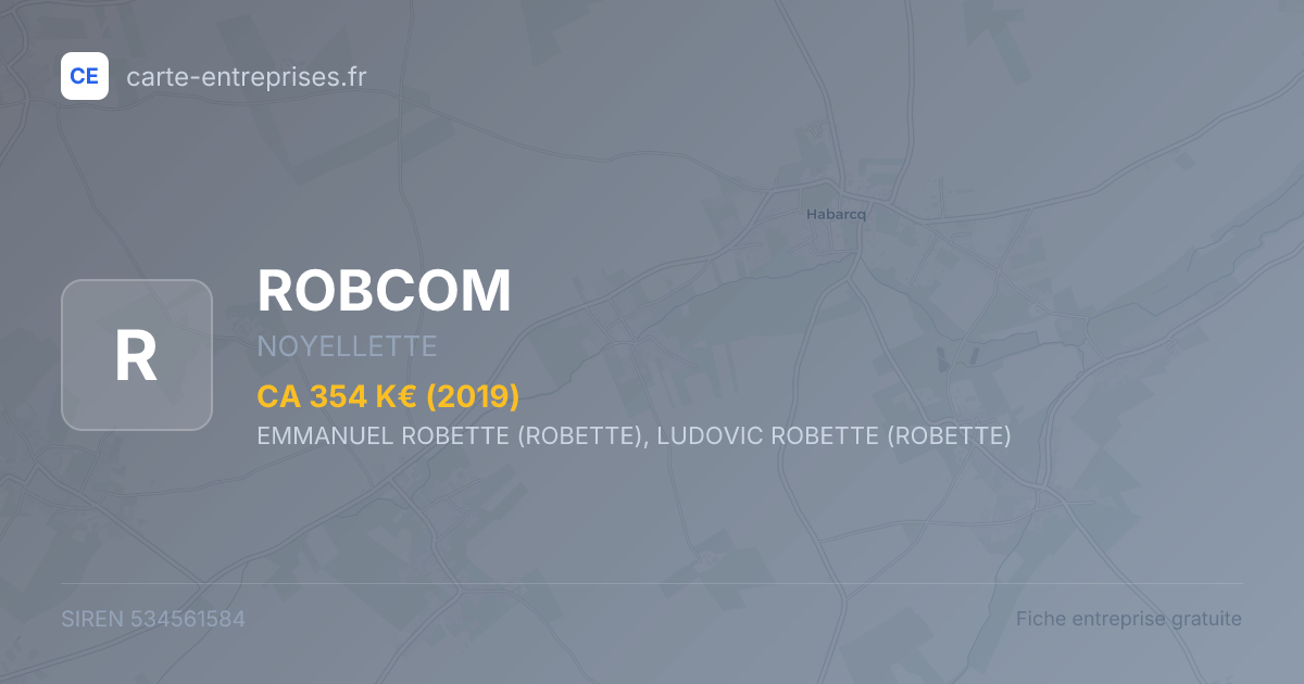 ROBCOM — 534561584 — fiche entreprise