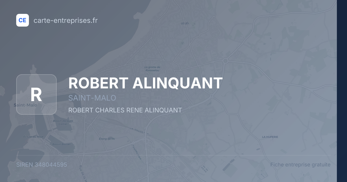 ROBERT ALINQUANT — 348044595 — fiche entreprise