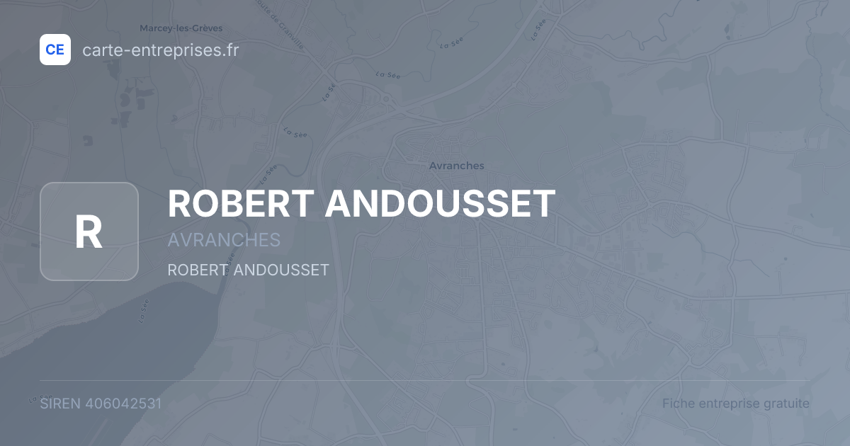 ROBERT ANDOUSSET — 406042531 — fiche entreprise