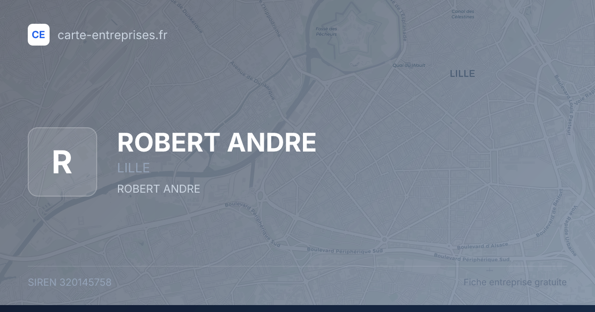 ROBERT ANDRE — 320145758 — fiche entreprise