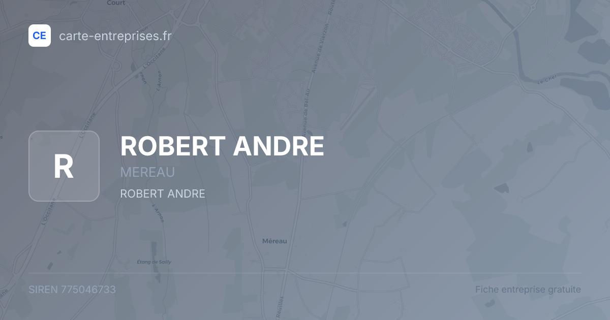 ROBERT ANDRE — 775046733 — fiche entreprise