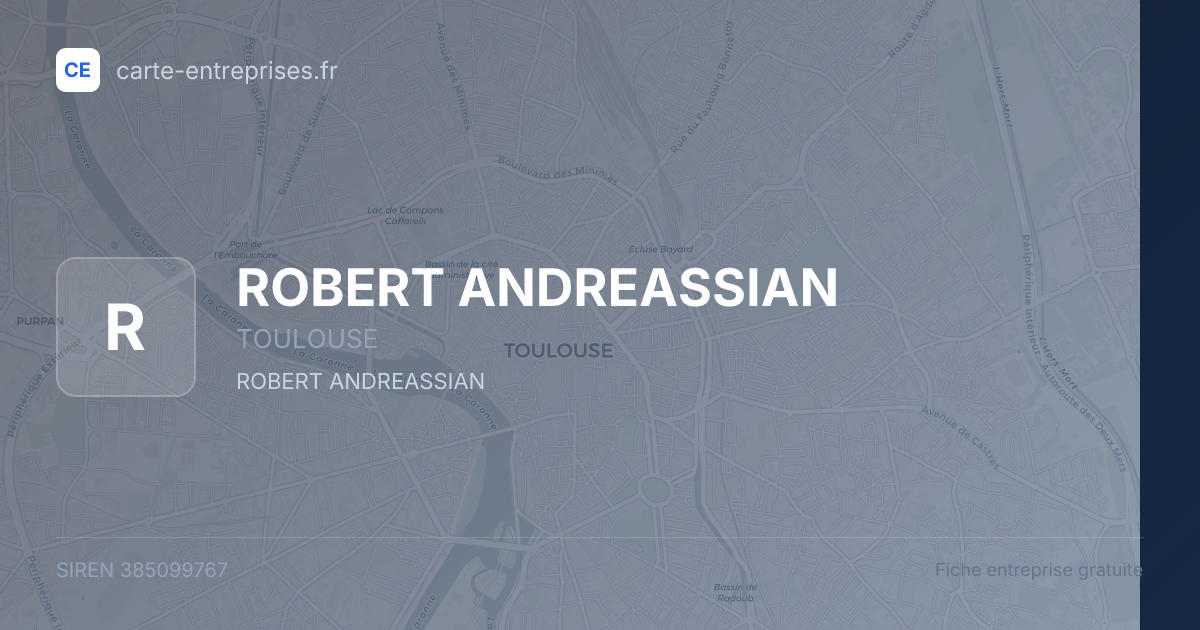 ROBERT ANDREASSIAN — 385099767 — fiche entreprise