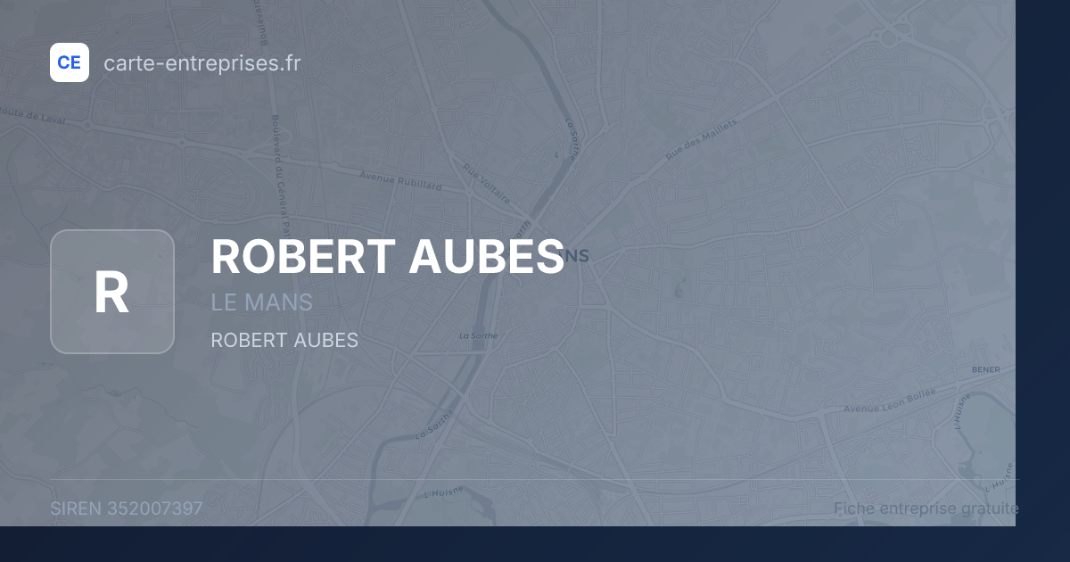 ROBERT AUBES — 352007397 — fiche entreprise