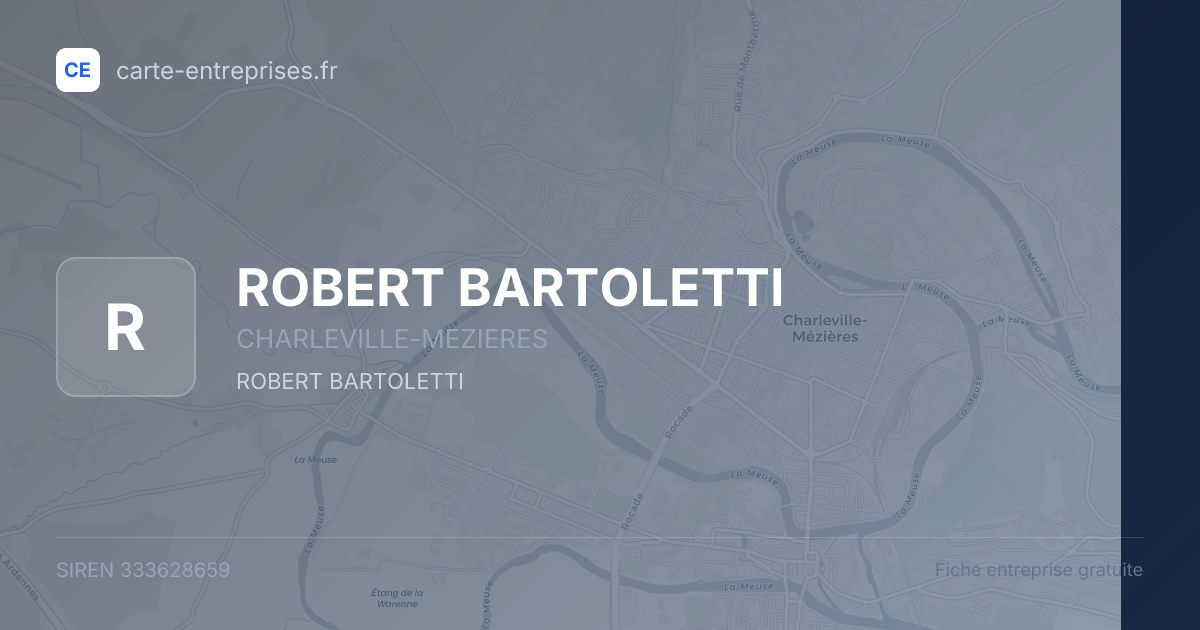 ROBERT BARTOLETTI — 333628659 — fiche entreprise