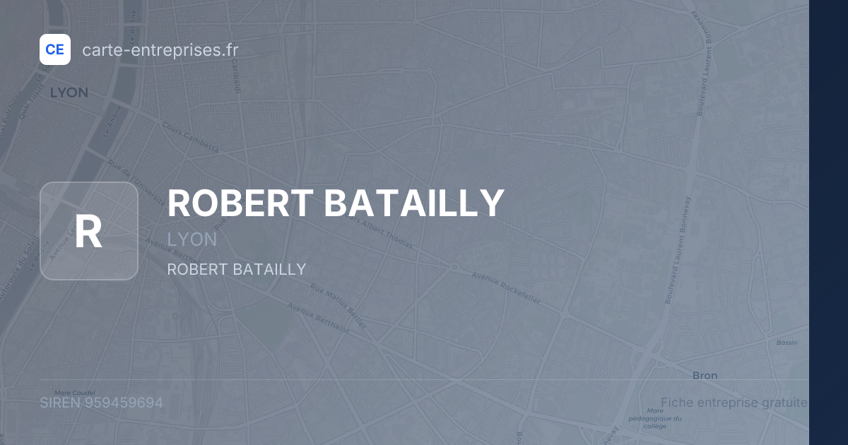 ROBERT BATAILLY — 959459694 — fiche entreprise