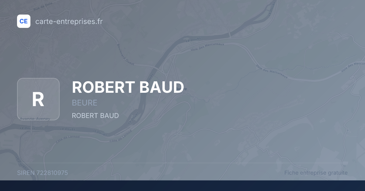 ROBERT BAUD — 722810975 — fiche entreprise