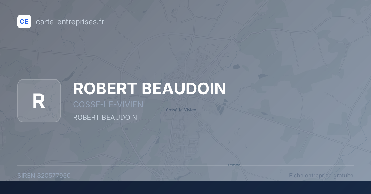 ROBERT BEAUDOIN — 320577950 — fiche entreprise