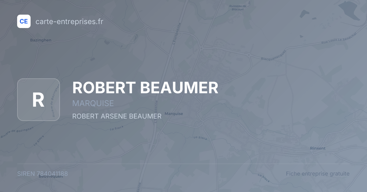 ROBERT BEAUMER — 784041188 — fiche entreprise