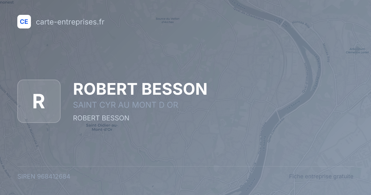 ROBERT BESSON — 968412684 — fiche entreprise