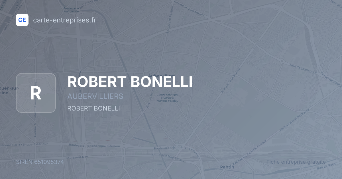 ROBERT BONELLI — 651095374 — fiche entreprise