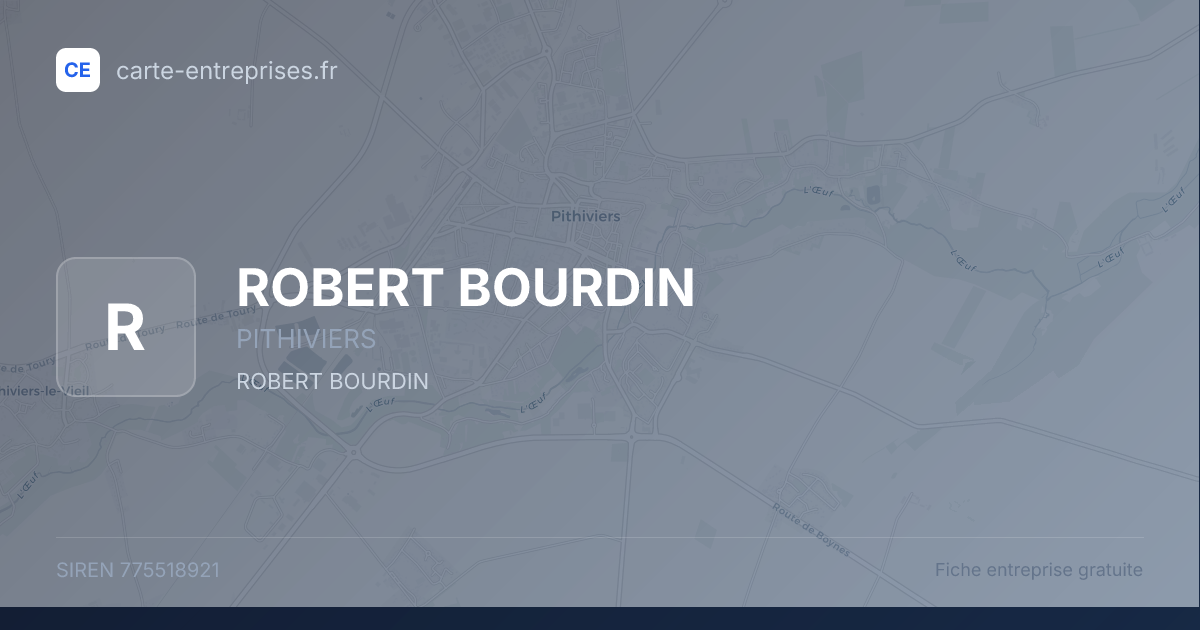 ROBERT BOURDIN — 775518921 — fiche entreprise