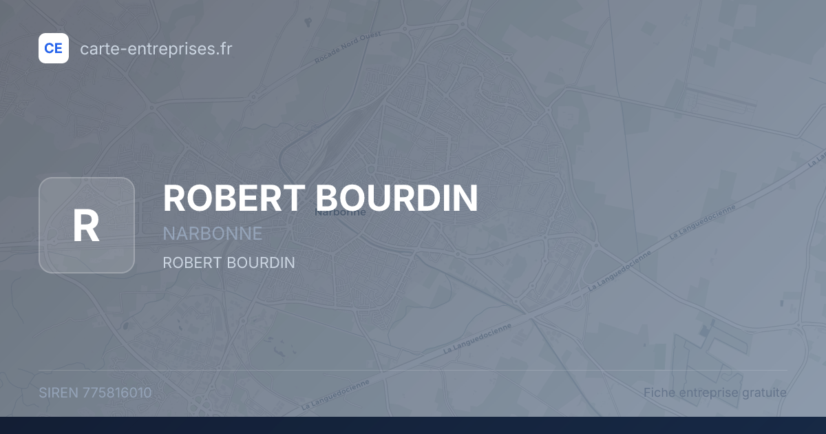 ROBERT BOURDIN — 775816010 — fiche entreprise