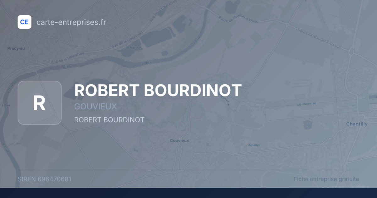 ROBERT BOURDINOT — 696470681 — fiche entreprise