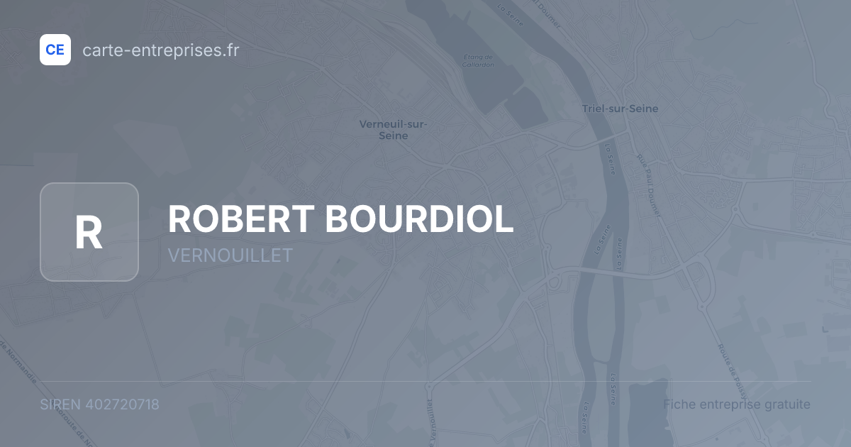 ROBERT BOURDIOL — 402720718 — fiche entreprise