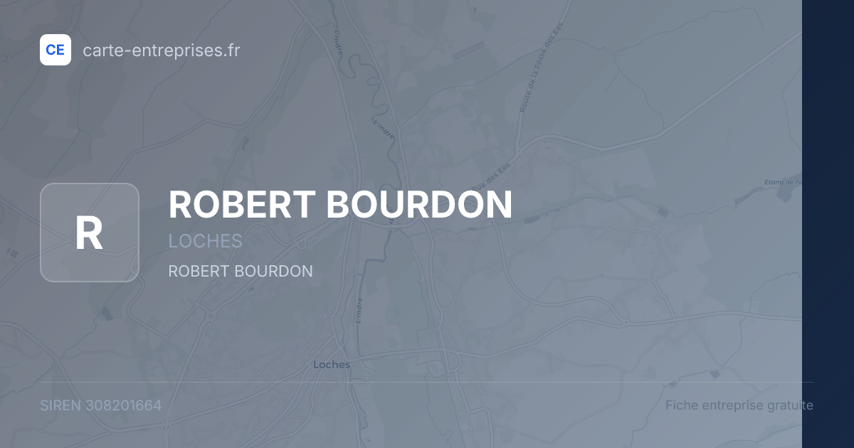 ROBERT BOURDON — 308201664 — fiche entreprise