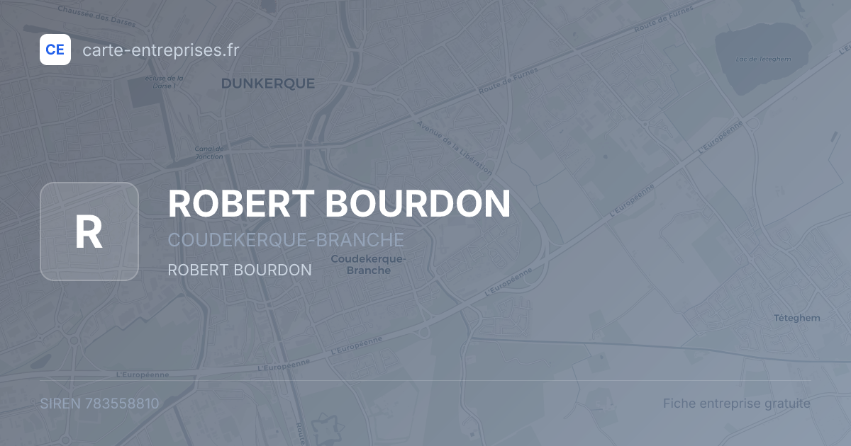 ROBERT BOURDON — 783558810 — fiche entreprise