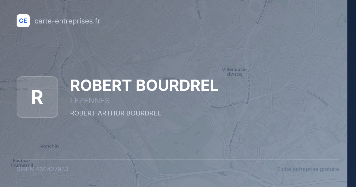 ROBERT BOURDREL — 460427933 — fiche entreprise