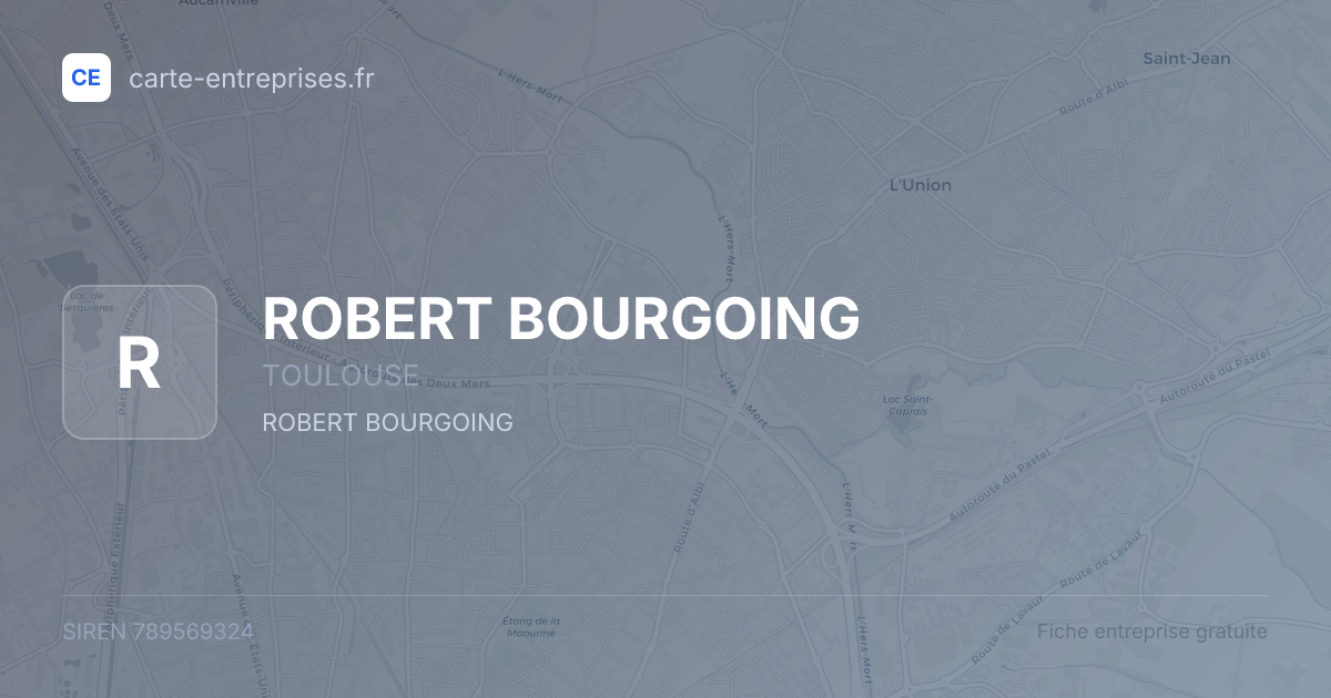 ROBERT BOURGOING — 789569324 — fiche entreprise