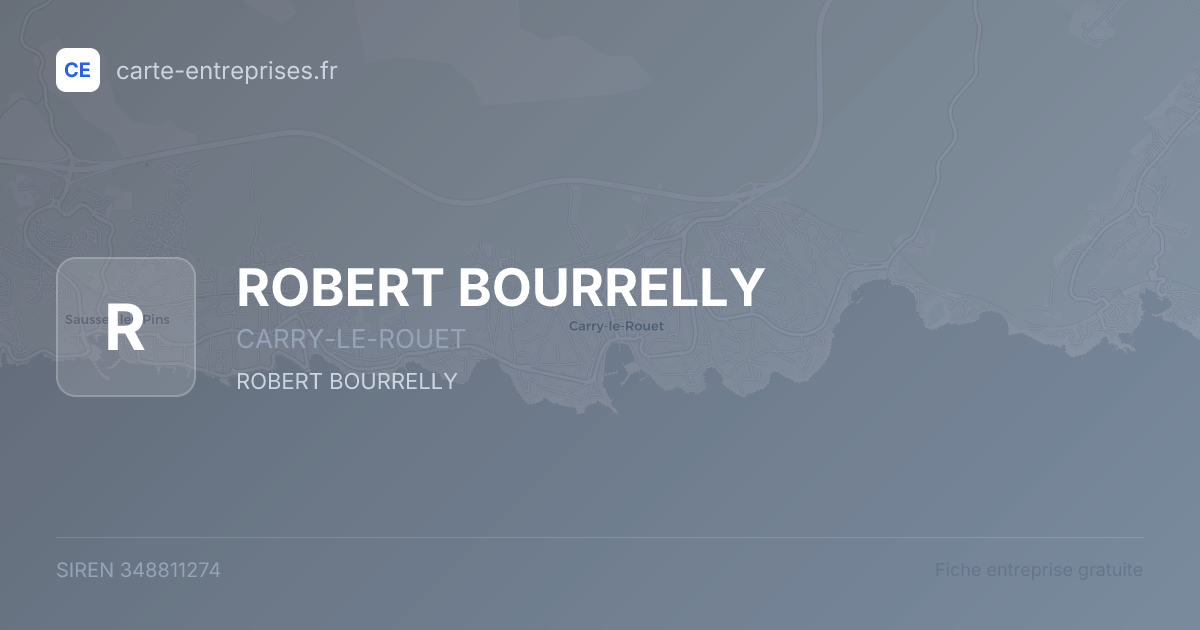 ROBERT BOURRELLY — 348811274 — fiche entreprise