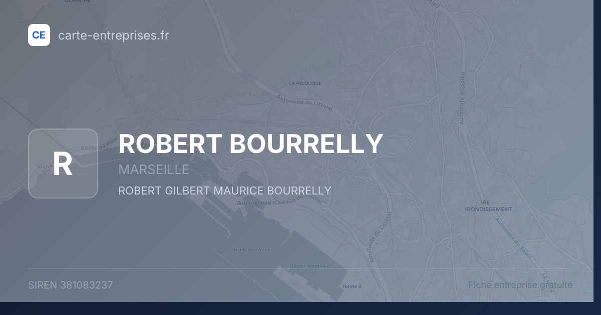 ROBERT BOURRELLY — 381083237 — fiche entreprise