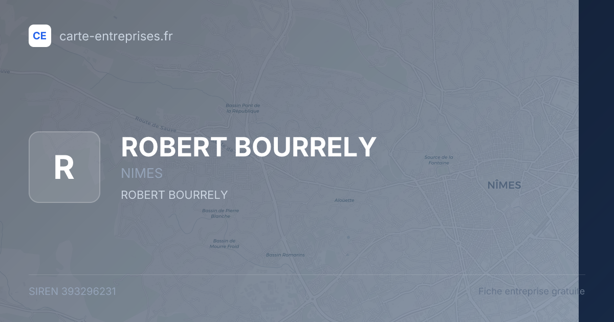 ROBERT BOURRELY — 393296231 — fiche entreprise