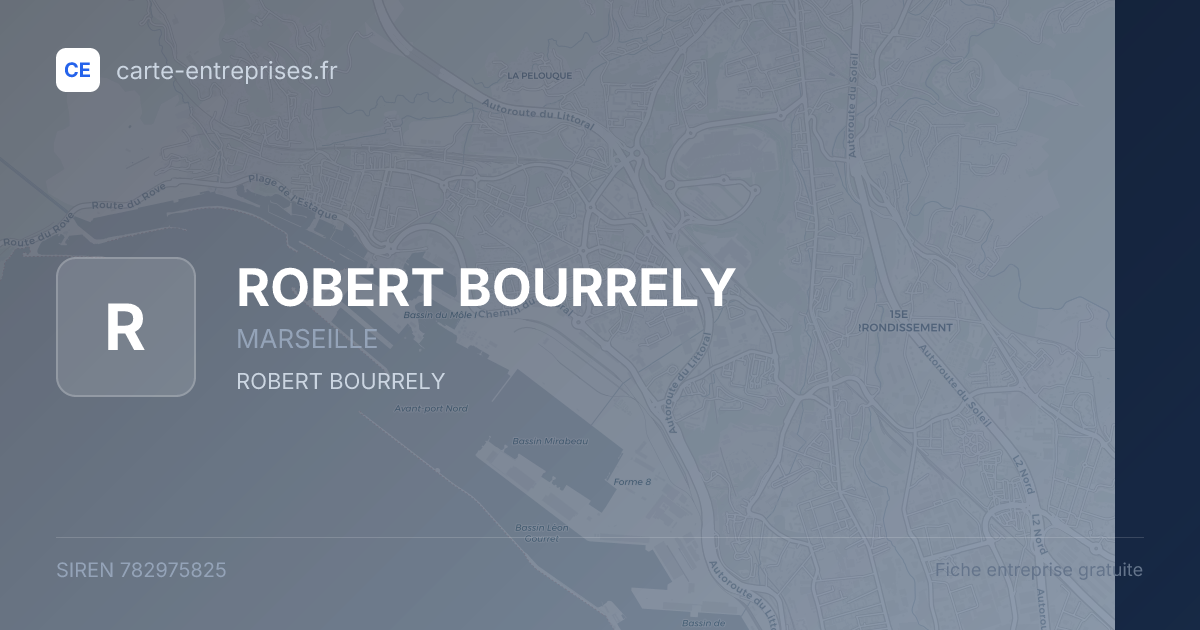 ROBERT BOURRELY — 782975825 — fiche entreprise