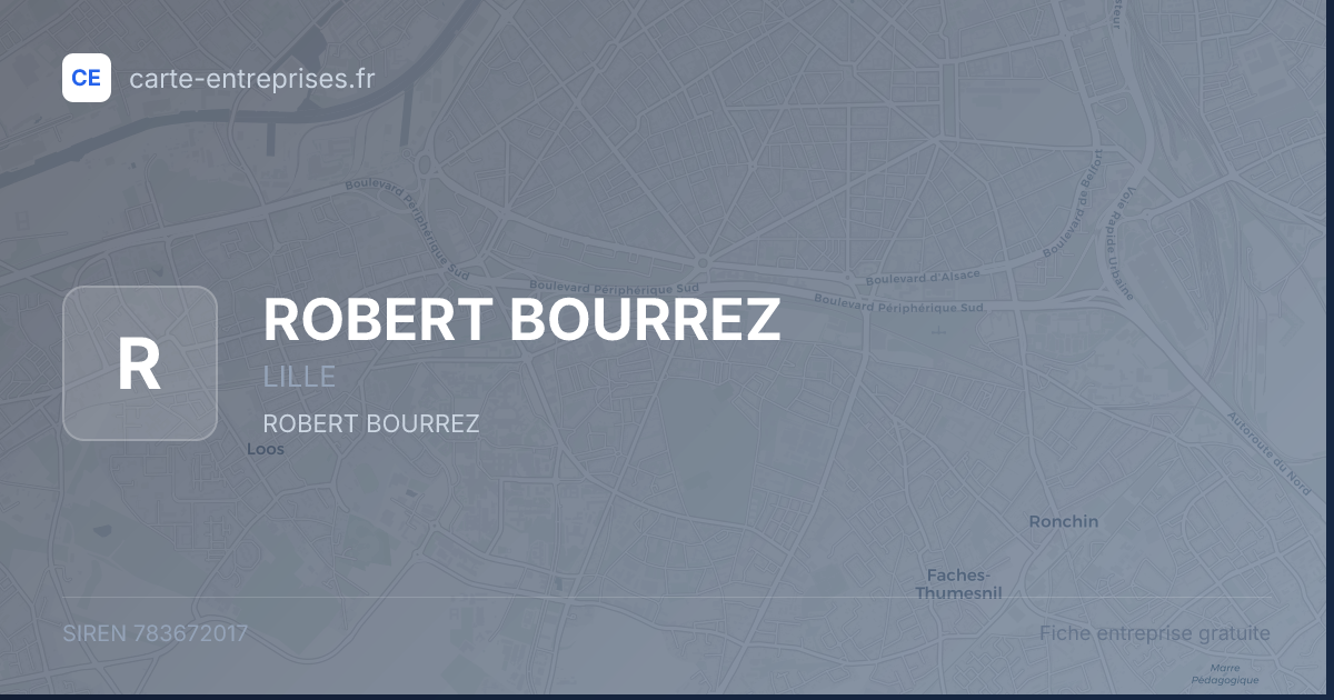 ROBERT BOURREZ — 783672017 — fiche entreprise