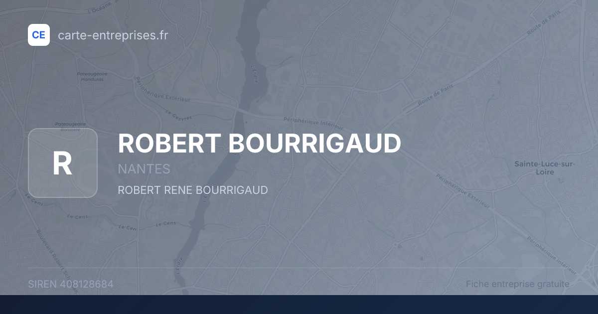 ROBERT BOURRIGAUD — 408128684 — fiche entreprise