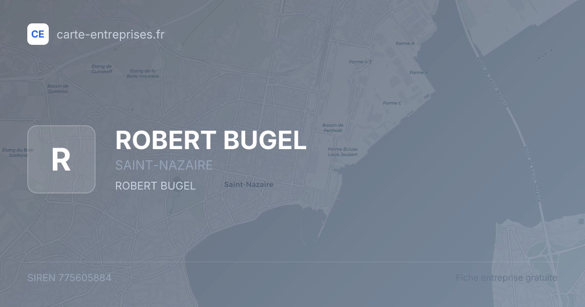 ROBERT BUGEL — 775605884 — fiche entreprise