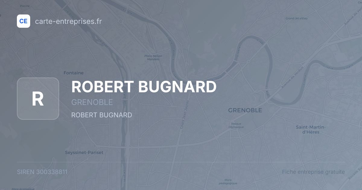 ROBERT BUGNARD — 300338811 — fiche entreprise