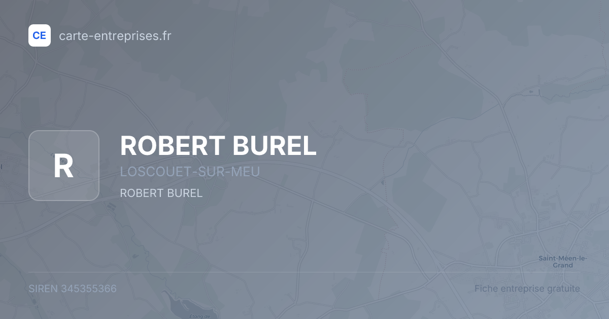 ROBERT BUREL — 345355366 — fiche entreprise