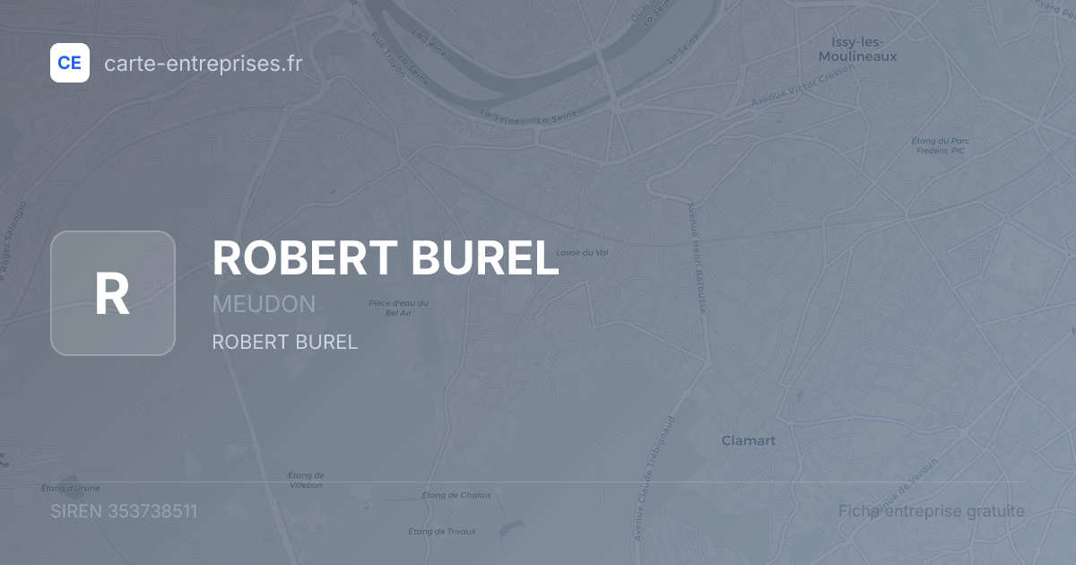 ROBERT BUREL — 353738511 — fiche entreprise