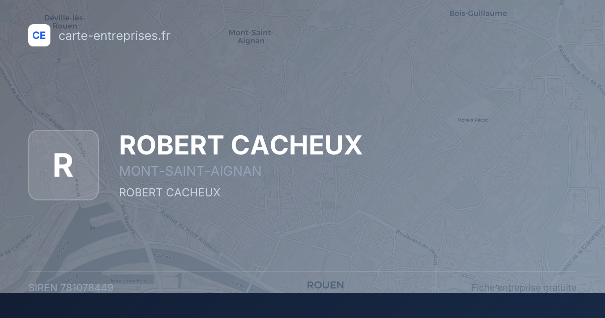 ROBERT CACHEUX — 781078449 — fiche entreprise