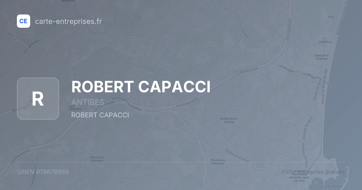 ROBERT CAPACCI — 978678969 — fiche entreprise