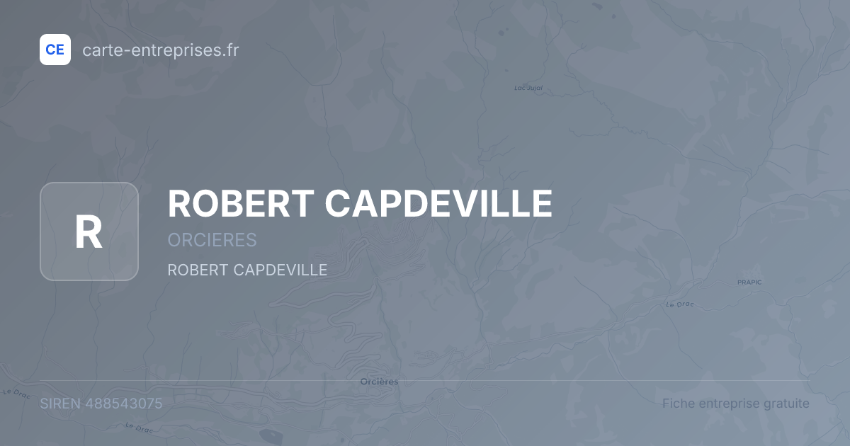ROBERT CAPDEVILLE — 488543075 — fiche entreprise