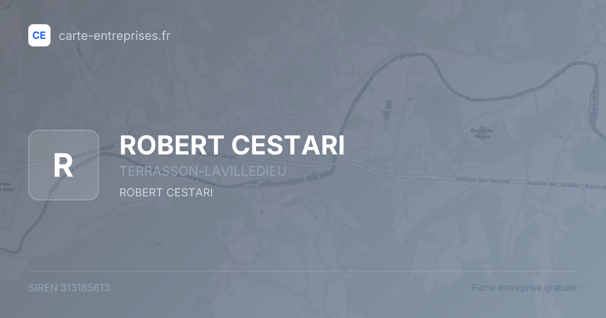 ROBERT CESTARI — 313185613 — fiche entreprise