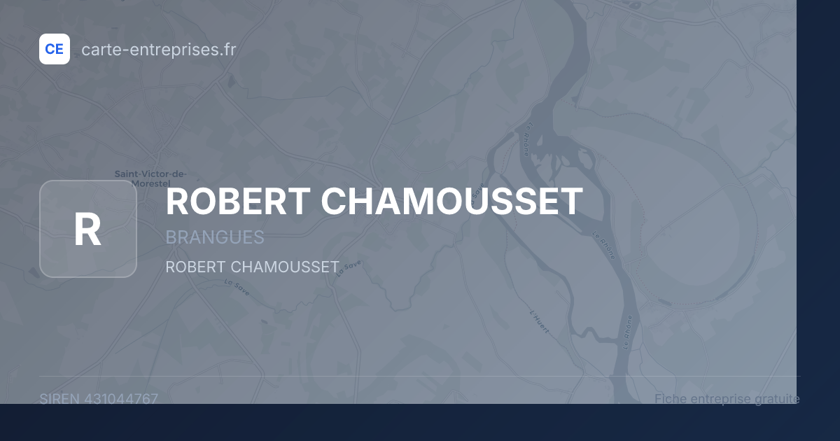 ROBERT CHAMOUSSET — 431044767 — fiche entreprise