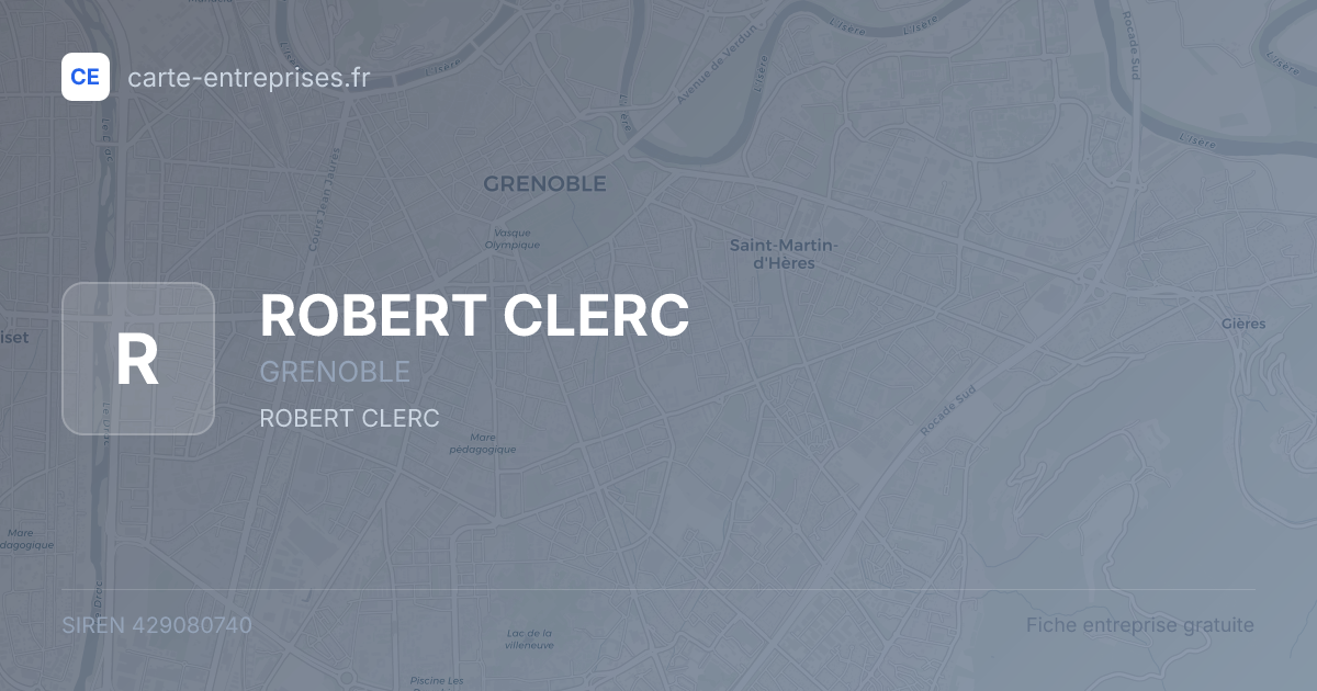 ROBERT CLERC — 429080740 — fiche entreprise