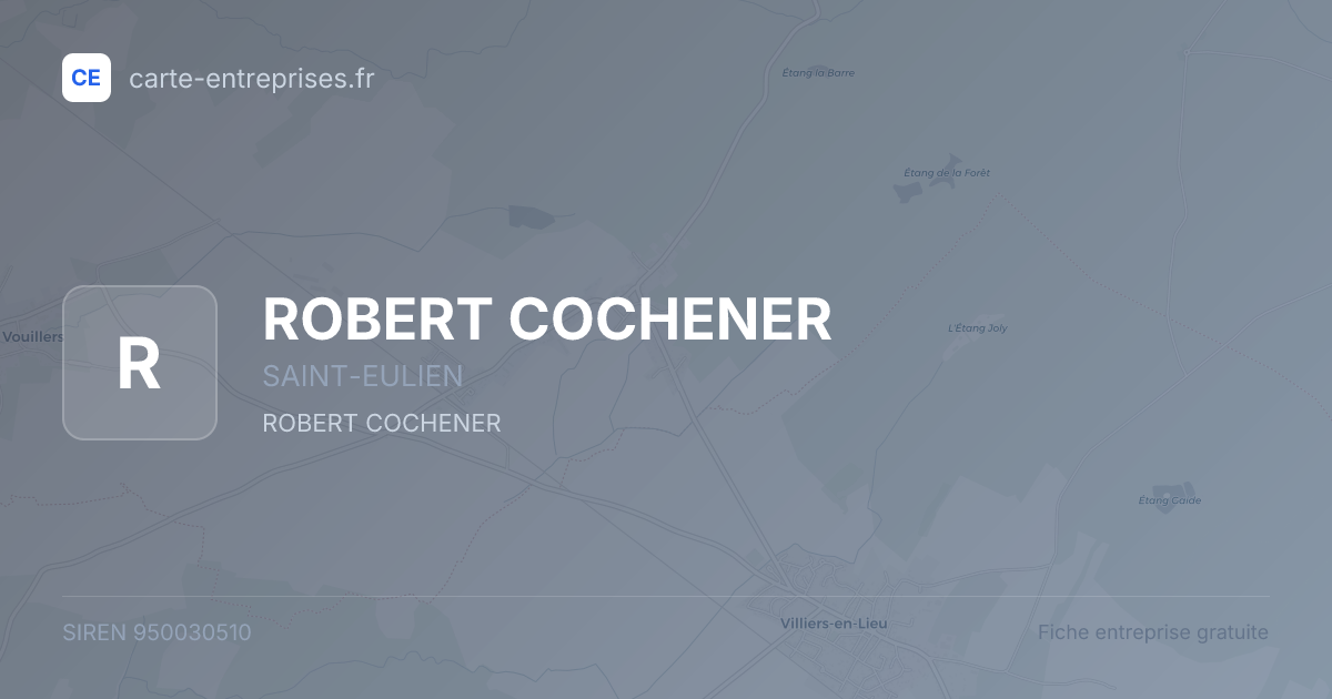 ROBERT COCHENER — 950030510 — fiche entreprise